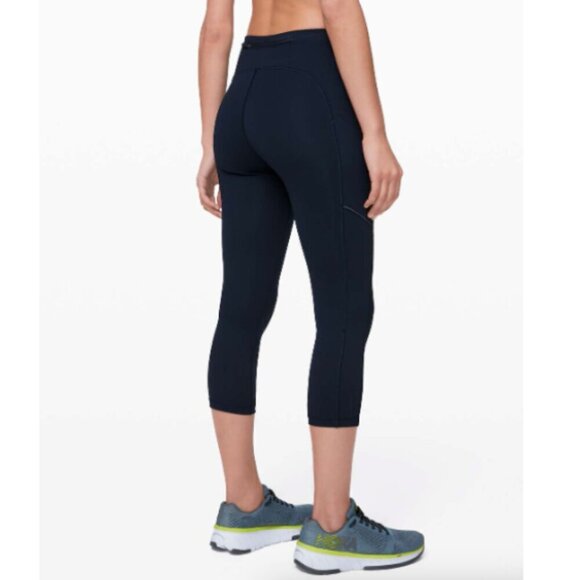Lululemon Speed Up Crop 21" Leggings, True Navy - Picture 1 of 4